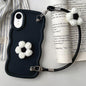 Plush Flower Wavy TPU Phone Case with Lanyard, For iPhone 11, For iPhone 11 Pro, For iPhone X / XS, For iPhone XR