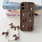 Soft Silicone 3D Bowknot Pearl Phone Case with Beaded Wrist Strap, For iPhone 17 Pro Max, For iPhone 17 Pro, For iPhone 17, For iPhone Air, For iPhone 16 Pro Max, For iPhone 16 Pro, For iPhone 16, For iPhone 15 Pro Max