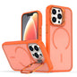 Bright Color Frosted Skin-feel Camera Bracket Magsafe Phone Case, For iPhone 13 Pro, For iPhone 13
