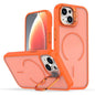 Bright Color Frosted Skin-feel Camera Bracket Magsafe Phone Case, For iPhone 13 Pro, For iPhone 13