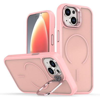 Bright Color Frosted Skin-feel Camera Bracket Magsafe Phone Case, For iPhone 13 Pro, For iPhone 13