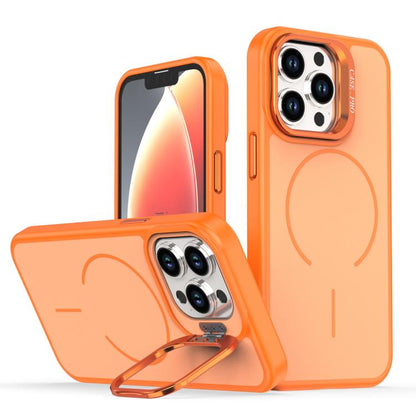 Bright Color Contrast Skin-feel Camera Bracket Magsafe Phone Case, For iPhone 13 Pro, For iPhone 13
