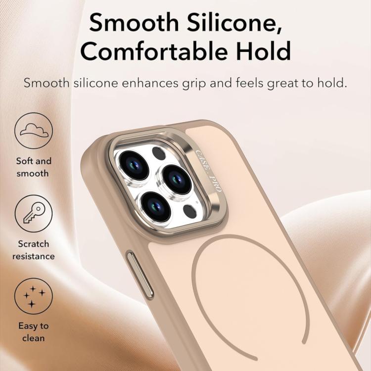 Bright Color Contrast Skin-feel Camera Bracket Magsafe Phone Case, For iPhone 13 Pro, For iPhone 13