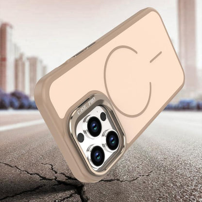 Bright Color Contrast Skin-feel Camera Bracket Magsafe Phone Case, For iPhone 13 Pro, For iPhone 13