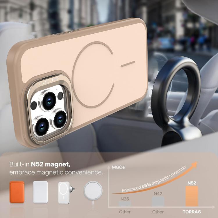 Bright Color Contrast Skin-feel Camera Bracket Magsafe Phone Case, For iPhone 13 Pro, For iPhone 13