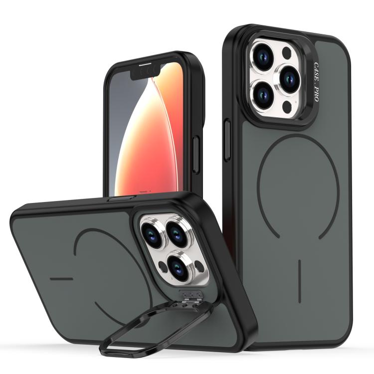 Bright Color Contrast Skin-feel Camera Bracket Magsafe Phone Case, For iPhone 13 Pro, For iPhone 13
