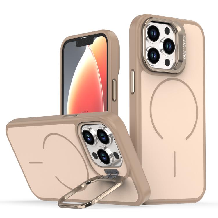 Bright Color Contrast Skin-feel Camera Bracket Magsafe Phone Case, For iPhone 13 Pro, For iPhone 13