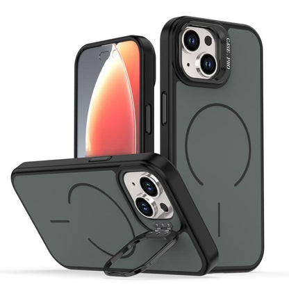Bright Color Contrast Skin-feel Camera Bracket Magsafe Phone Case, For iPhone 13 Pro, For iPhone 13