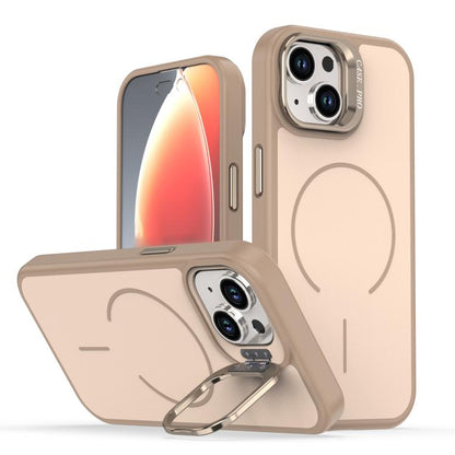 Bright Color Contrast Skin-feel Camera Bracket Magsafe Phone Case, For iPhone 13 Pro, For iPhone 13