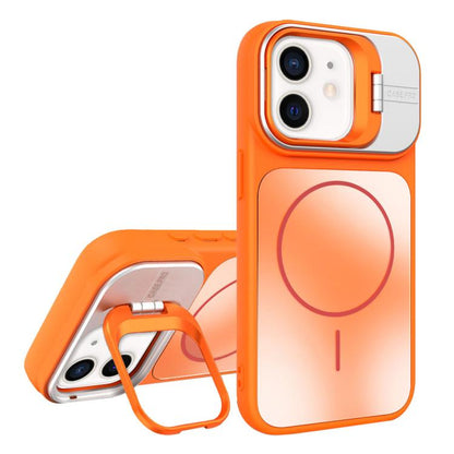 AG Frosted Lens Holder MagSafe Phone Case, For iPhone 13 Pro, For iPhone 13, For iPhone 12, For iPhone 12 Pro Max