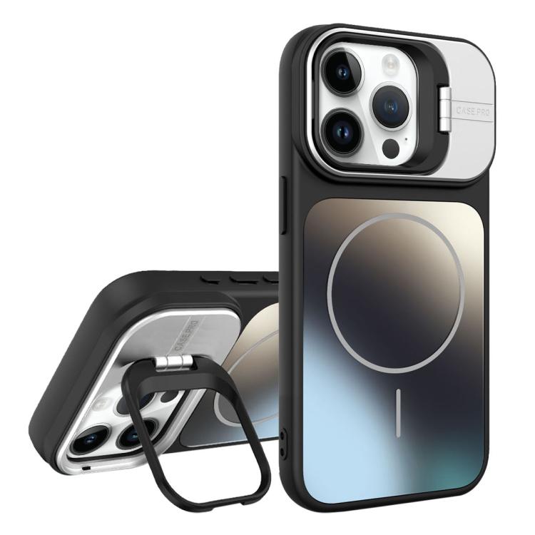 AG Frosted Lens Holder MagSafe Phone Case, For iPhone 13 Pro, For iPhone 13, For iPhone 12, For iPhone 12 Pro Max