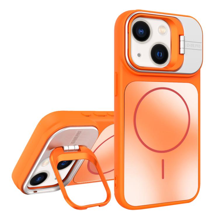 AG Frosted Lens Holder MagSafe Phone Case, For iPhone 13 Pro, For iPhone 13, For iPhone 12, For iPhone 12 Pro Max