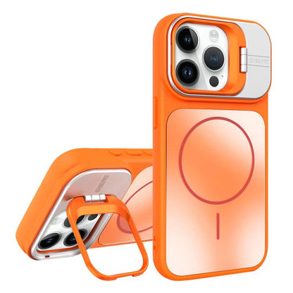 AG Frosted Lens Holder MagSafe Phone Case, For iPhone 13 Pro, For iPhone 13, For iPhone 12, For iPhone 12 Pro Max