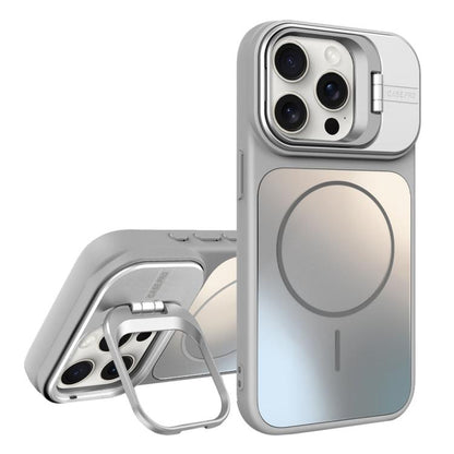 AG Frosted Lens Holder MagSafe Phone Case, For iPhone 16 Pro, For iPhone 16 Plus, For iPhone 16, For iPhone 15 Pro Max