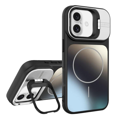 AG Frosted Lens Holder MagSafe Phone Case, For iPhone 16 Pro, For iPhone 16 Plus, For iPhone 16, For iPhone 15 Pro Max