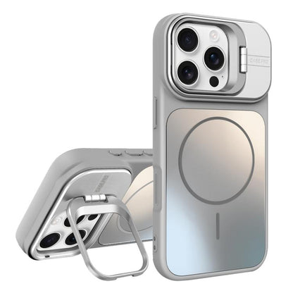 AG Frosted Lens Holder MagSafe Phone Case, For iPhone 16 Pro, For iPhone 16 Plus, For iPhone 16, For iPhone 15 Pro Max