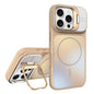 AG Frosted Lens Holder MagSafe Phone Case, For iPhone 17 Pro Max, For iPhone 17 Pro, For iPhone 17, For iPhone 16 Pro Max