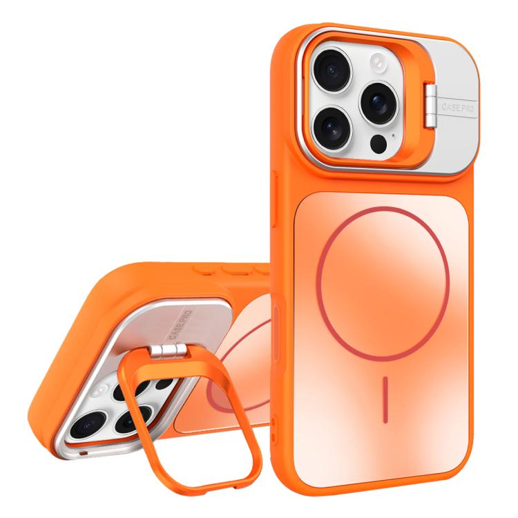 AG Frosted Lens Holder MagSafe Phone Case, For iPhone 17 Pro Max, For iPhone 17 Pro, For iPhone 17, For iPhone 16 Pro Max