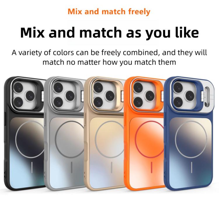 AG Frosted Lens Holder MagSafe Phone Case, For iPhone 13 Pro, For iPhone 13, For iPhone 12, For iPhone 12 Pro Max
