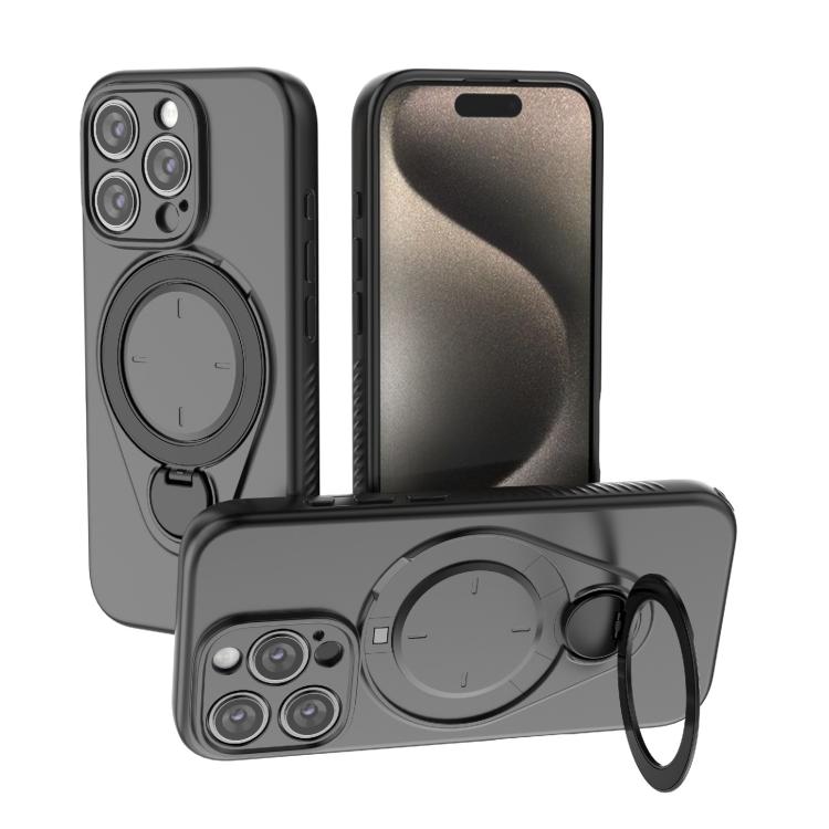 Ring Shield MagSafe TPU Phone Case with 360 Degree Rotating Holder, For iPhone 16 Pro Max, For iPhone 16 Pro, For iPhone 16 Plus, For iPhone 16