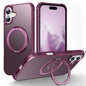 Skin-Feel Rotary Damping Bracket MagSafe Phone Case, For iPhone 17 Pro Max, For iPhone 17 Pro, For iPhone 17, For iPhone Air