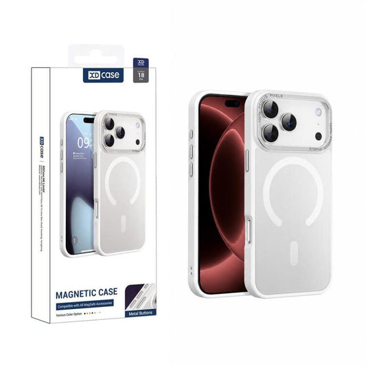 XDcase Metal Lens Frame Skin Feel Magnetic Phone Case, For iPhone 18 Pro, For iPhone 18 Pro Max, For iPhone 17 Pro Max