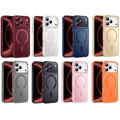 XDcase Metal Lens Frame Skin Feel Magnetic Phone Case, For iPhone 17 Pro, For iPhone 17
