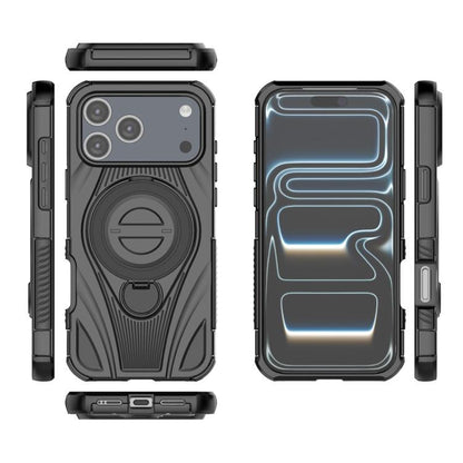 Star Ring Metallic Pivot Bracket Magnetic Phone Case, For iPhone 17 Pro Max, For iPhone 17 Pro, For iPhone 17, For iPhone Air