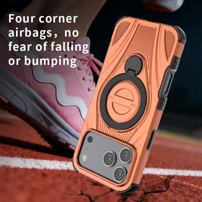 Star Ring Metallic Pivot Bracket Magnetic Phone Case, For iPhone 17 Pro Max, For iPhone 17 Pro, For iPhone 17, For iPhone Air