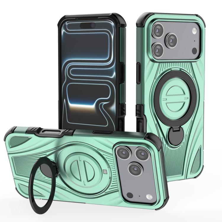 Star Ring Metallic Pivot Bracket Magnetic Phone Case, For iPhone 17 Pro Max, For iPhone 17 Pro, For iPhone 17, For iPhone Air