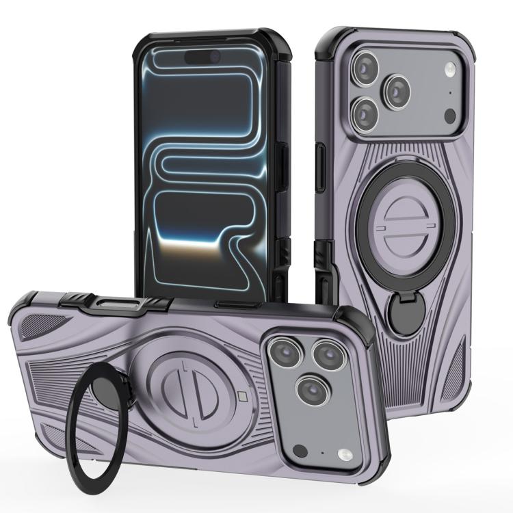 Star Ring Metallic Pivot Bracket Magnetic Phone Case, For iPhone 17 Pro Max, For iPhone 17 Pro, For iPhone 17, For iPhone Air