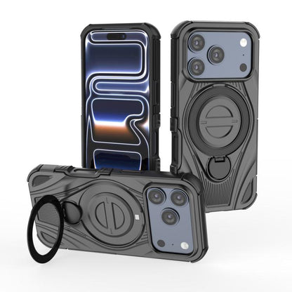 Star Ring Metallic Pivot Bracket Magnetic Phone Case, For iPhone 17 Pro Max, For iPhone 17 Pro, For iPhone 17, For iPhone Air