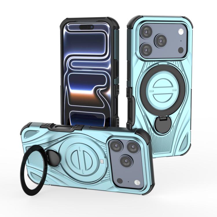 Star Ring Metallic Pivot Bracket Magnetic Phone Case, For iPhone 17 Pro Max, For iPhone 17 Pro, For iPhone 17, For iPhone Air