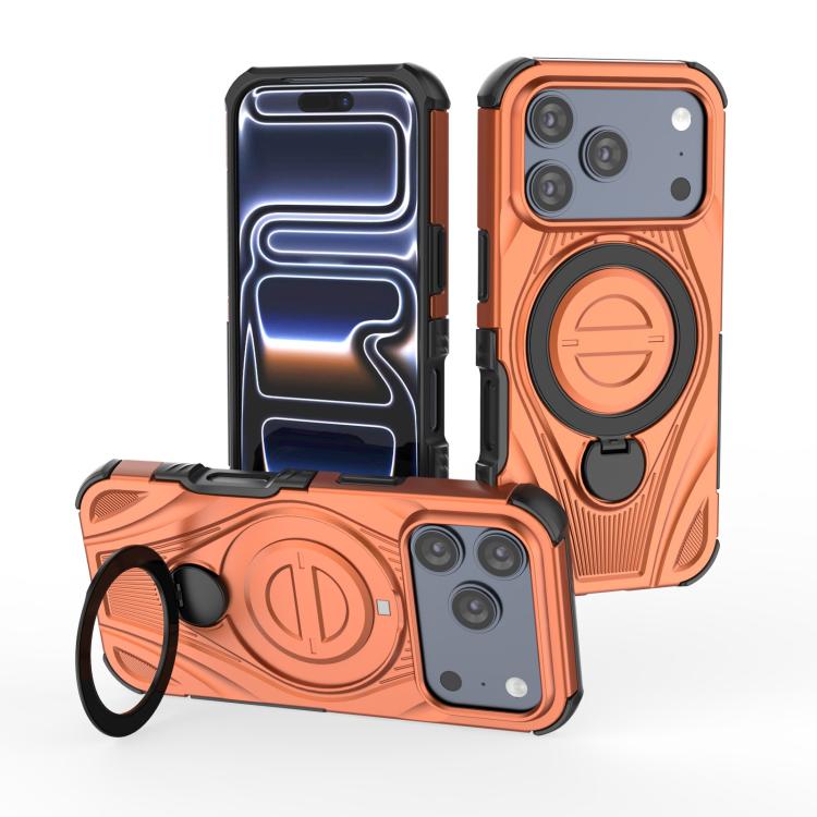 Star Ring Metallic Pivot Bracket Magnetic Phone Case, For iPhone 17 Pro Max, For iPhone 17 Pro, For iPhone 17, For iPhone Air