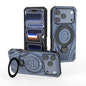 Star Ring Metallic Pivot Bracket Magnetic Phone Case, For iPhone 17 Pro Max, For iPhone 17 Pro, For iPhone 17, For iPhone Air
