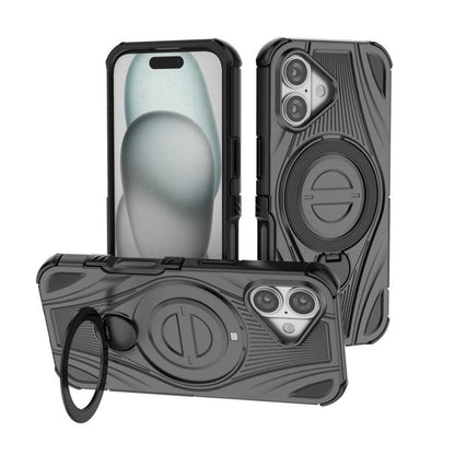 Star Ring Metallic Pivot Bracket Magnetic Phone Case, For iPhone 17 Pro Max, For iPhone 17 Pro, For iPhone 17, For iPhone Air