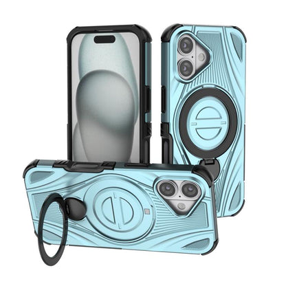 Star Ring Metallic Pivot Bracket Magnetic Phone Case, For iPhone 17 Pro Max, For iPhone 17 Pro, For iPhone 17, For iPhone Air