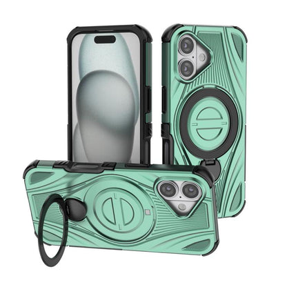 Star Ring Metallic Pivot Bracket Magnetic Phone Case, For iPhone 17 Pro Max, For iPhone 17 Pro, For iPhone 17, For iPhone Air