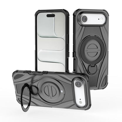 Star Ring Metallic Pivot Bracket Magnetic Phone Case, For iPhone 17 Pro Max, For iPhone 17 Pro, For iPhone 17, For iPhone Air