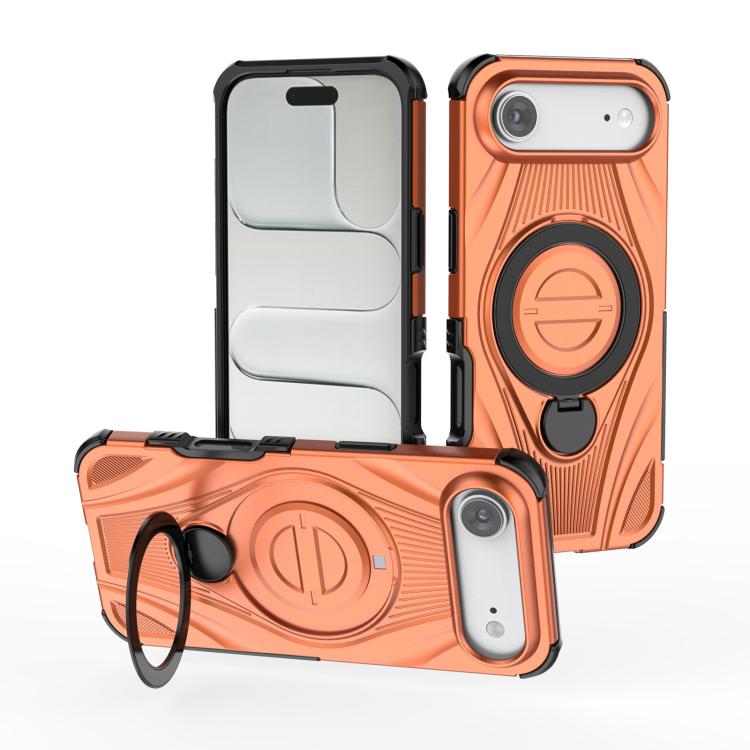 Star Ring Metallic Pivot Bracket Magnetic Phone Case, For iPhone 17 Pro Max, For iPhone 17 Pro, For iPhone 17, For iPhone Air