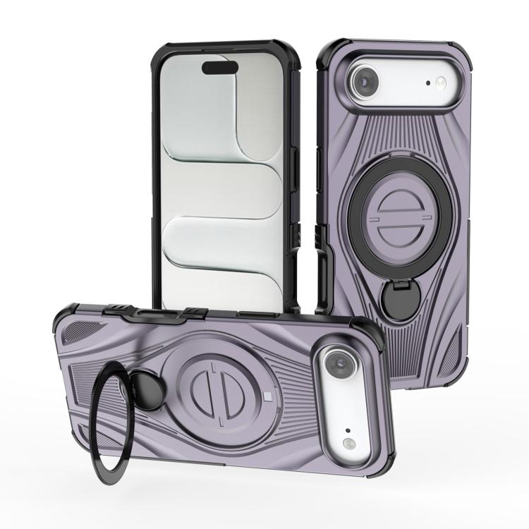 Star Ring Metallic Pivot Bracket Magnetic Phone Case, For iPhone 17 Pro Max, For iPhone 17 Pro, For iPhone 17, For iPhone Air