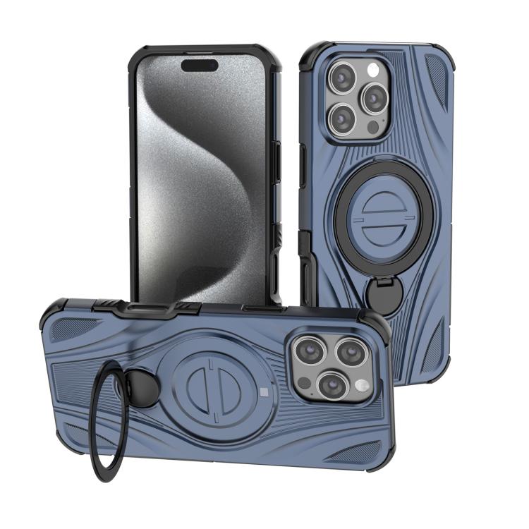 Star Ring Metallic Pivot Bracket Magnetic Phone Case, For iPhone 16 Pro Max, For iPhone 16 Pro, For iPhone 16