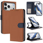 Detachable Litchi Texture Magnetic Side-Patch Vegan Leather Phone Case, For iPhone 17 Pro Max, For iPhone 17 Pro, For iPhone 17, For iPhone Air