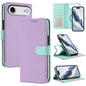 Detachable Litchi Texture Magnetic Side-Patch Vegan Leather Phone Case, For iPhone 17 Pro Max, For iPhone 17 Pro, For iPhone 17, For iPhone Air