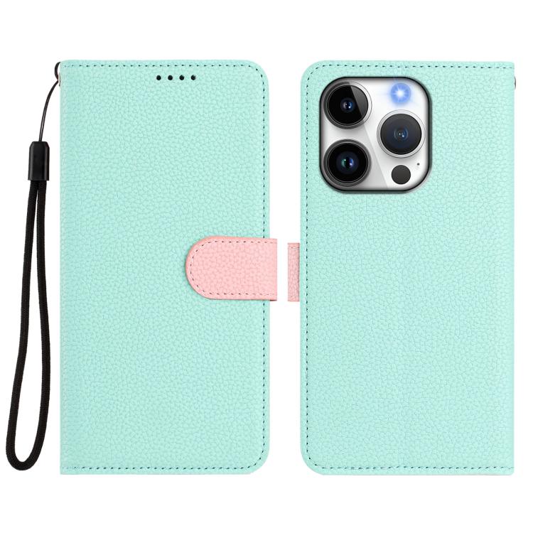 Detachable Litchi Texture Magnetic Side-Patch Vegan Leather Phone Case, For iPhone 16 Pro Max, For iPhone 16 Pro, For iPhone 16 Plus, For iPhone 16
