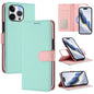 Detachable Litchi Texture Magnetic Side-Patch Vegan Leather Phone Case, For iPhone 15 Pro Max, For iPhone 15 Pro, For iPhone 15 Plus, For iPhone 15