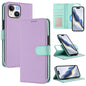 Detachable Litchi Texture Magnetic Side-Patch Vegan Leather Phone Case, For iPhone 15 Pro Max, For iPhone 15 Pro, For iPhone 15 Plus, For iPhone 15