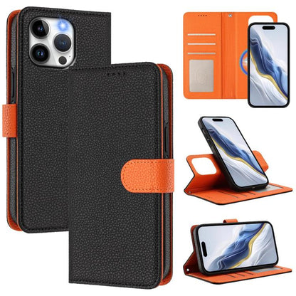 Detachable Litchi Texture Magnetic Side-Patch Vegan Leather Phone Case, For iPhone 12 Pro Max, For iPhone 11 Pro Max, For iPhone 11, For iPhone 11 Pro