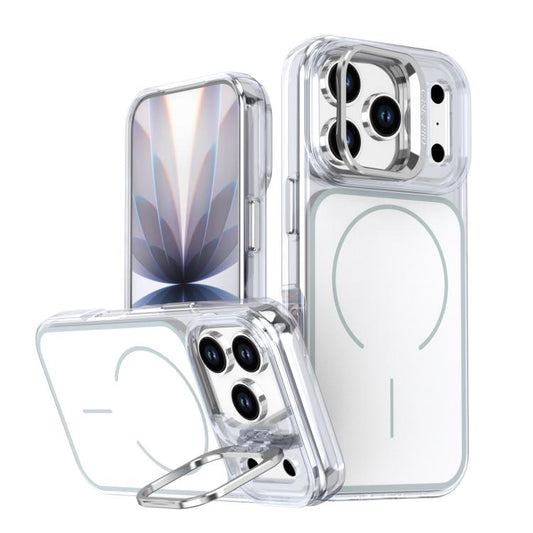 Bright Color Blocking Camera Bracket Magnetic Phone Case, For iPhone 17 Pro, For iPhone 17, For iPhone Air, For iPhone 16 Pro Max