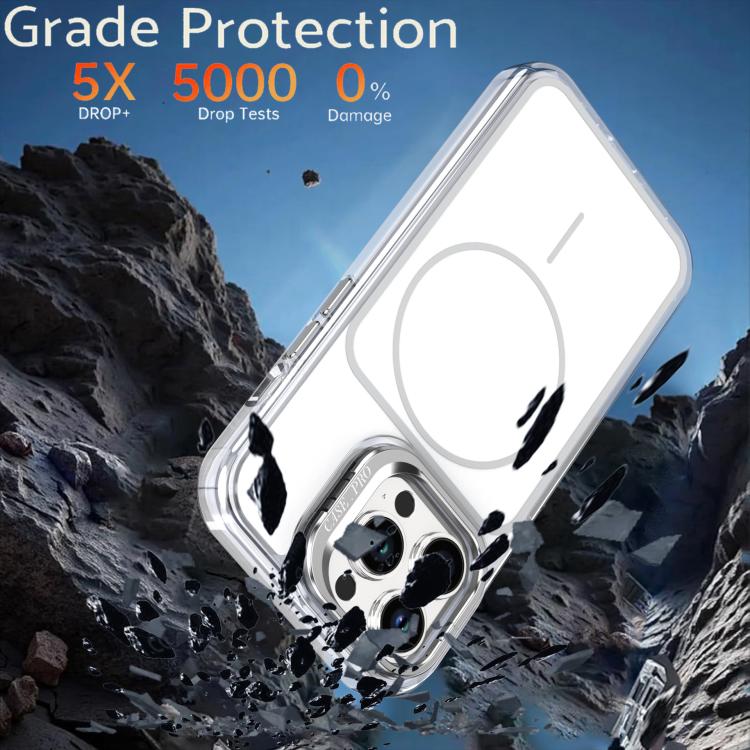 Bright Color Blocking Camera Bracket Magnetic Phone Case, For iPhone 13 Pro Max, For iPhone 13 Pro